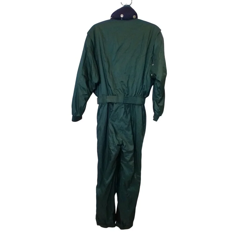 Kaelin Green Entrant GII FullBody Ski Suit Mens Medium Insulated  VTG 80s NOS